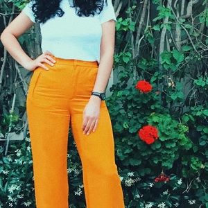 Wide leg trousers